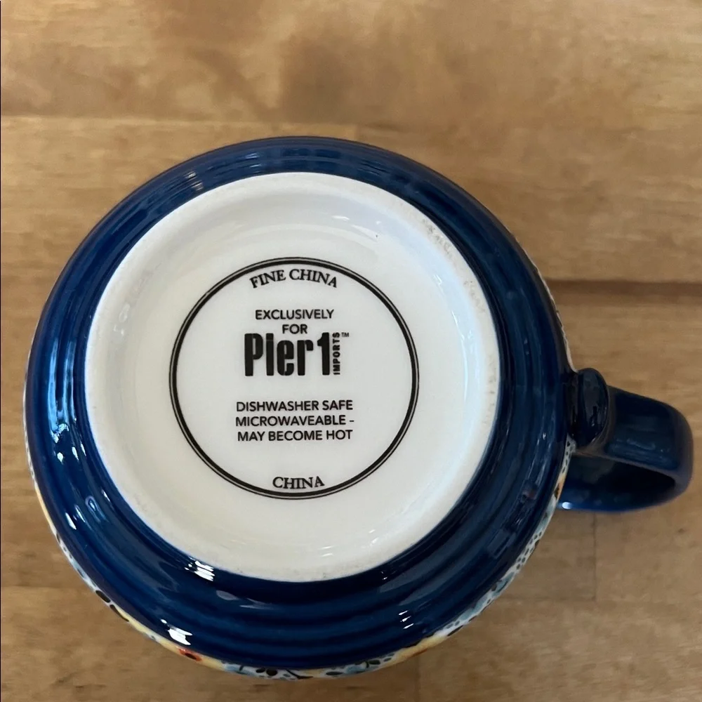 Pier 1 imports floral mug